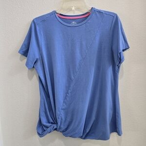 St.John's Bay knotted blue short sleeved t'shirt size Large
